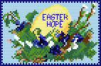 Easter Egg and Violets
